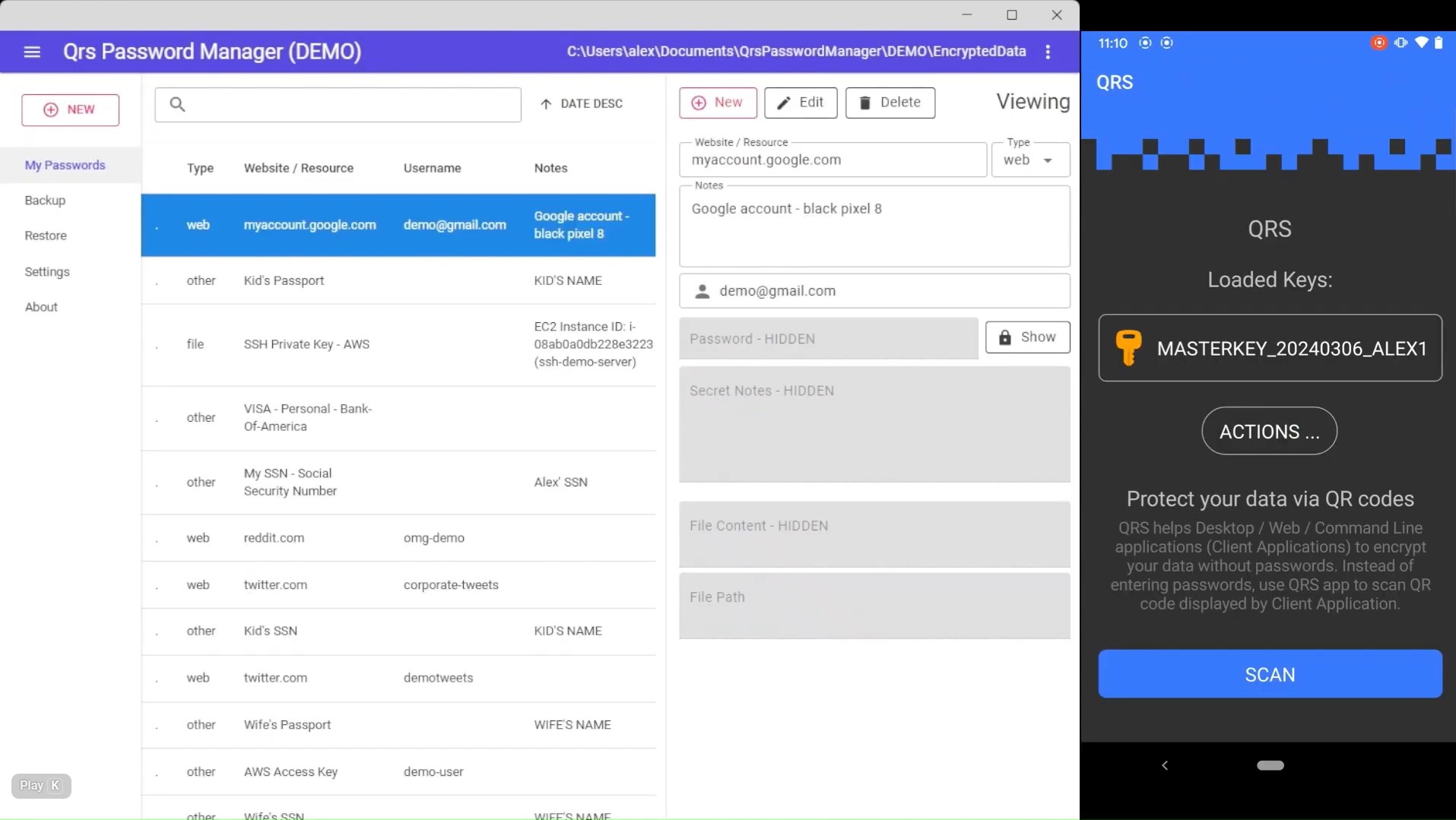 Password Manager screenshot