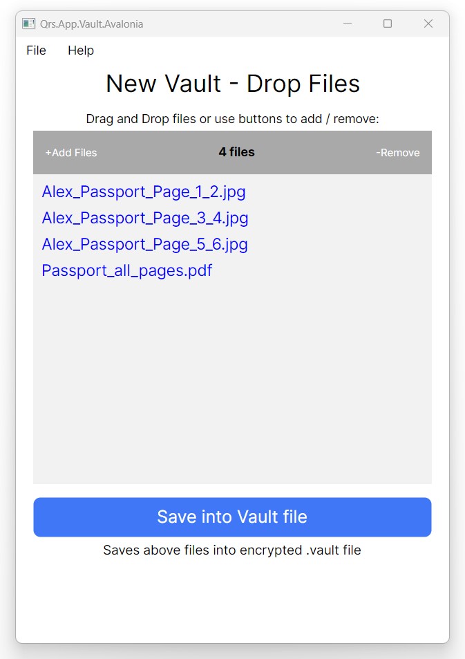 Vault screenshot
